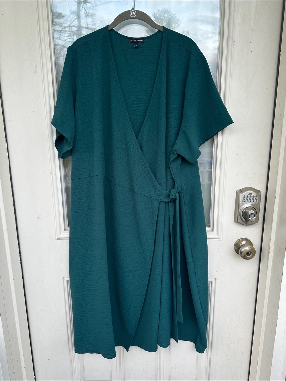 NWOT Universal Standard Teal Wrap Midi Dress (US L/22-24)